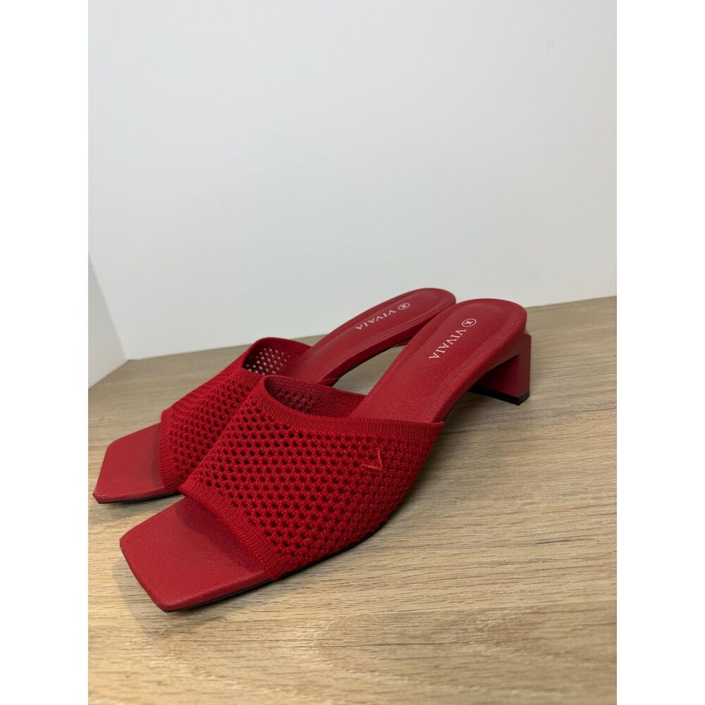 Vivaia Juliet Square Toe Block Heel Slide Sandals… - image 5